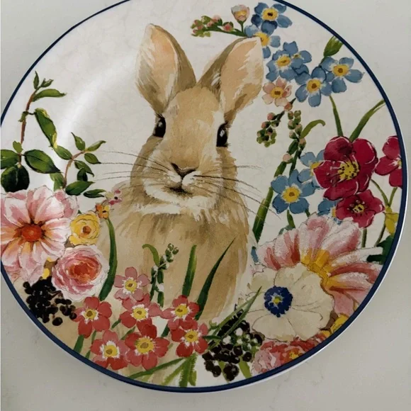 Pottery Barn Ceramic Plate Set of 4 - Picture 4 of 9